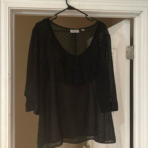 Black shear blouse